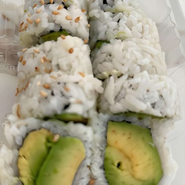 Cucumber & avocado roll.